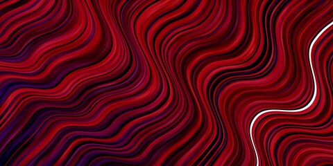 Dark Blue, Red vector background with bows. Colorful illustration in circular style with lines. Pattern for websites, landing pages.