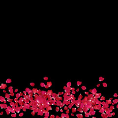 red hearts background