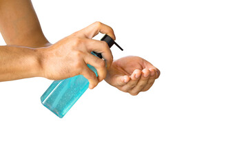 Clean hands with alcohol gel, can help prevent the virus.