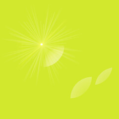 abstract green background with sun