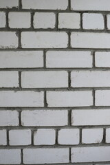 White brick wall, perfect as a background,