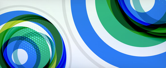 Trendy simple circle abstract background, dynamic motion concept. Vector Illustration For Wallpaper, Banner, Background, Card, Book Illustration, landing page