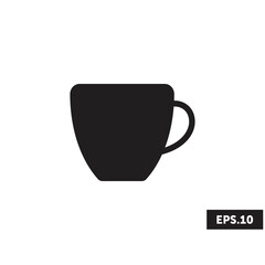 Cup of coffee/tea icon logo, Cup of coffee/tea sign/symbol vector