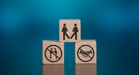 Concept of infection prevention; safety advices