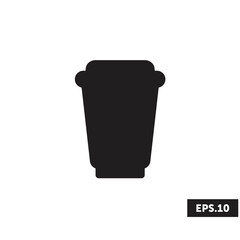 Cup of coffee/tea icon logo, Cup of coffee/tea sign/symbol vector