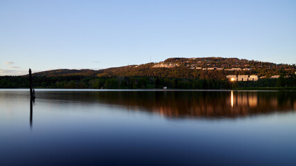 At the lake one quiet evening