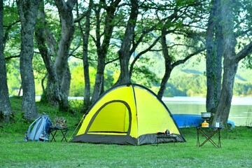 初夏・焚き火・キャンプ