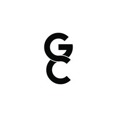 gc letter original monogram logo design