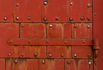 Fototapeta premium Fragment of an iron door