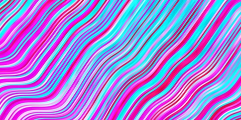 Light Blue, Red vector template with curves. Illustration in abstract style with gradient curved.  Pattern for websites, landing pages.