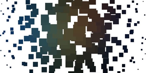 Light Blue, Yellow vector background in polygonal style. Abstract gradient illustration with rectangles. Best design for your ad, poster, banner.