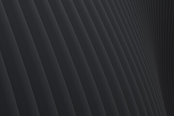 Obraz premium Abstract wall wave architecture black background , Black background for presentation, portfolio, website