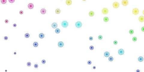 Light Purple, Pink vector natural backdrop with flowers.