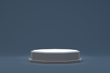 3d rendering,Podium minimal abstract background for cosmetic product presentation, Abstract geometric shape