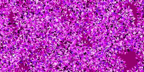 Light Purple, Pink vector layout with beautiful snowflakes.