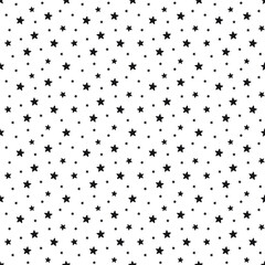 Obraz premium Vector seamless star pattern, star background.