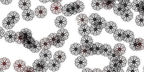 Light Red, Yellow vector natural layout with flowers.