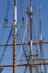 Three-masted, iron-hulled barque in Melbourne - Australia