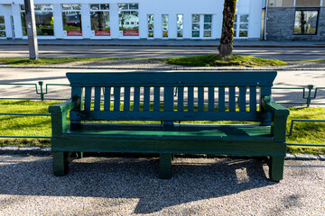 Old park bench Bergen