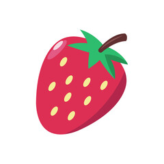 strawberry - fruit icon vector design template