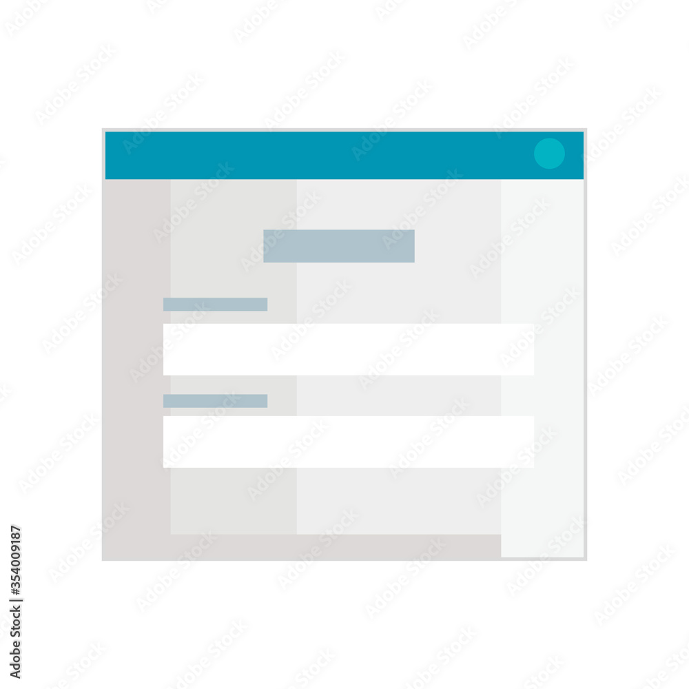 Canvas Prints member login information on white background vector illustration design