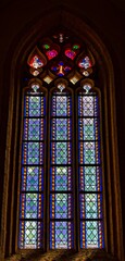 stained glass window in church