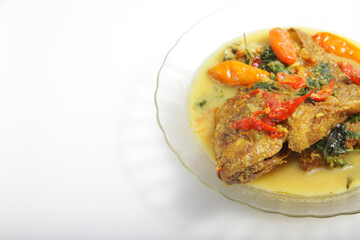Mangut, an Indonesian food that made from fish as main inggredient, cook with some spices, chillies, and milk coconut