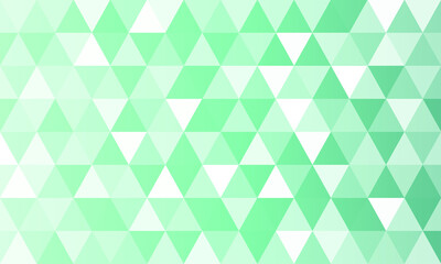 Fototapeta premium Green abstract geometric background from triangles with a gradient. Design for business and advertising. Vector stock illustration.