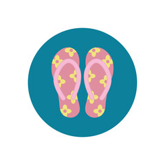 sandals icon vector design template