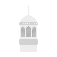 ramadan kareem lantern, arab islam culture decoration on white background vector illustration design