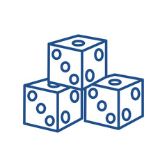 dice icon design,flat style trendy collection