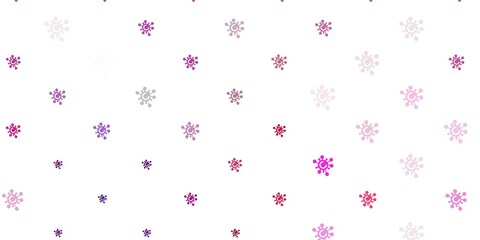 Light Purple, Pink vector texture with disease symbols.