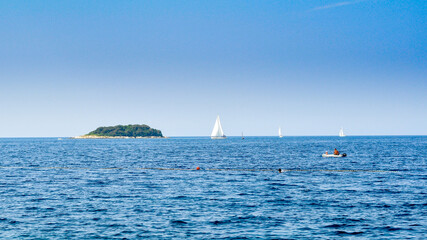 Yachts in the sea.