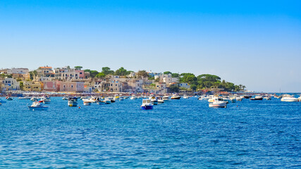 Fototapeta premium View of the port of Ischia island, Italy.