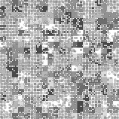 Fototapeta premium Digital camouflage seamless pattern military geometric camo background