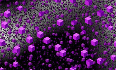 decorative colored cubes decor background