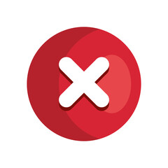 Obraz premium delete icon, no sign, cancel, wrong and reject vector illustration design