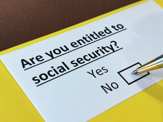 One person is answering question about social security.