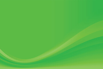Abstract Smooth Green Wave Background Design, Stylish Green Background Template Vector