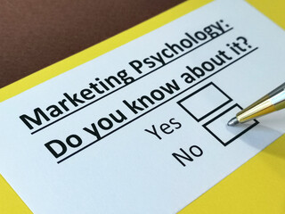One person is answering question about marketing psychology.