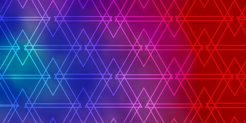 Light Blue, Yellow vector texture with triangular style. Abstract gradient illustration with triangles. Pattern for commercials.