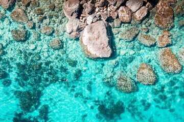 Top Down Shot of a typical Maltese Shoreline