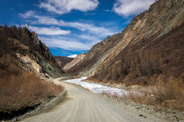 dirt road in the mountains