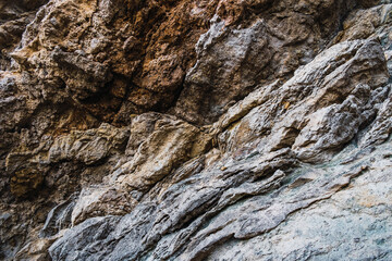 Natural texture background of wet rock, Majorcan stone