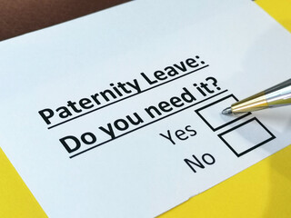 One person is answering question about paternity leave.