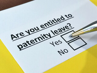 One person is answering question about paternity leave.