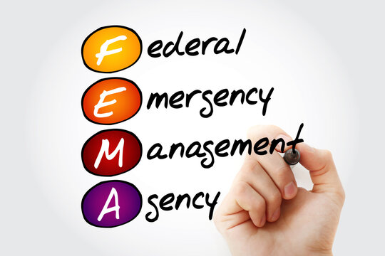FEMA - Federal Emergency Management Agency, concept background