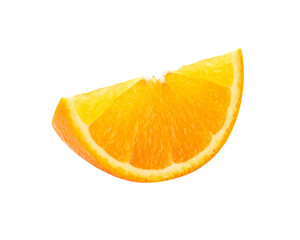 Orange slice isolate on white background.