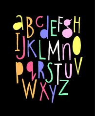 freehand typography design vector