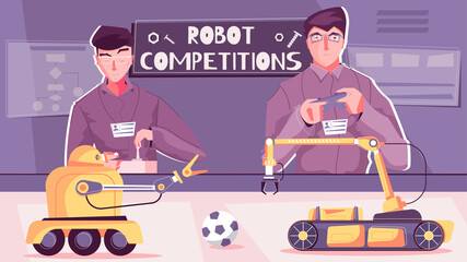 Robot Competitions Flat Composition
